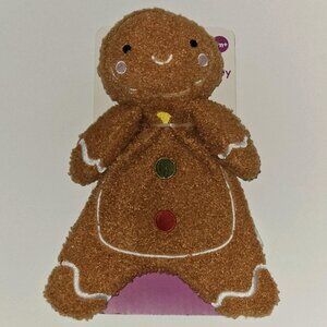 NEW Parent's Choice Gingerbread Man Plush Lovey Baby Toy Crinkle Christmas